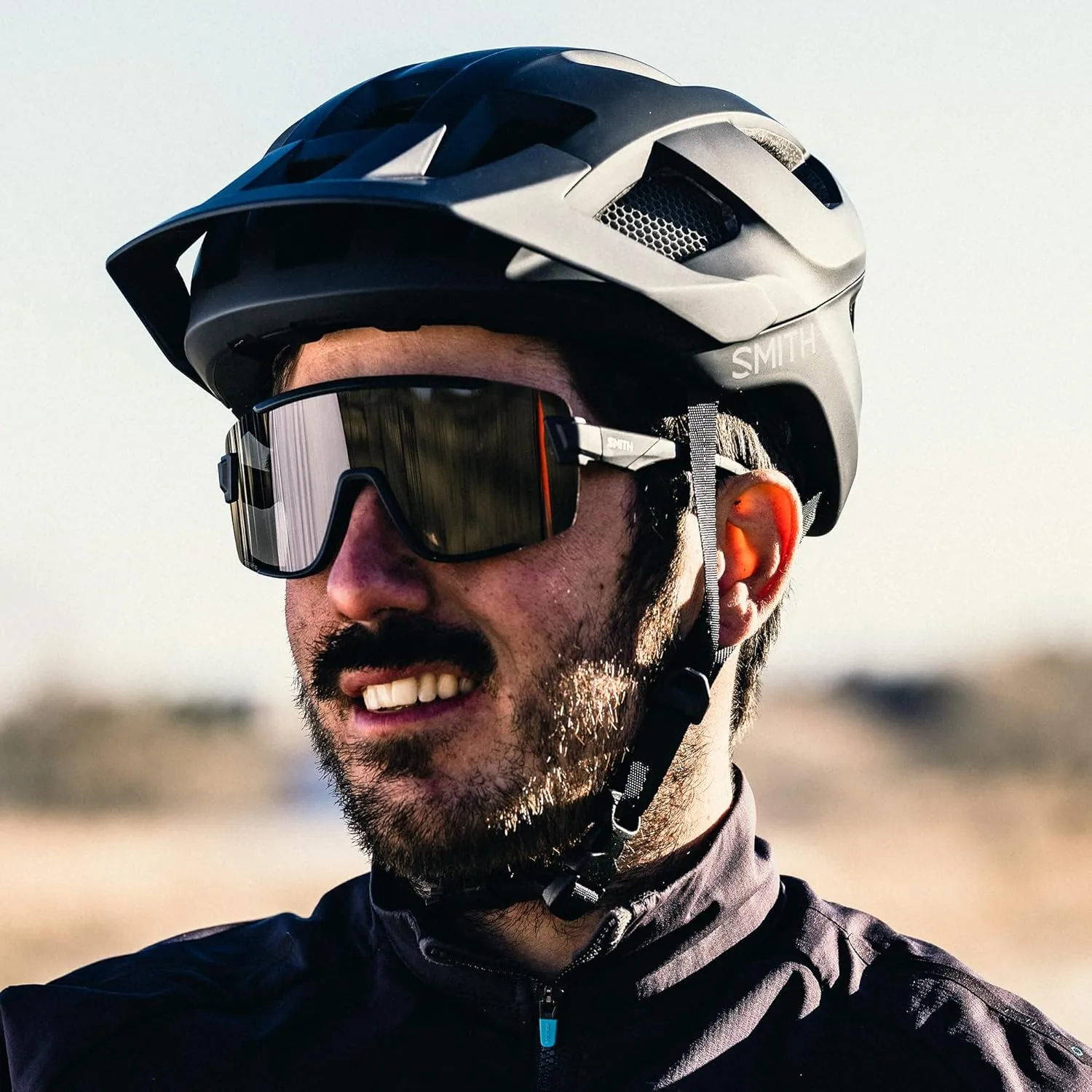 SMITH Wildcat Sunglasses with ChromaPop Shield Lens  Performance Sports Sunglasses for Biking & More  For Men & Women