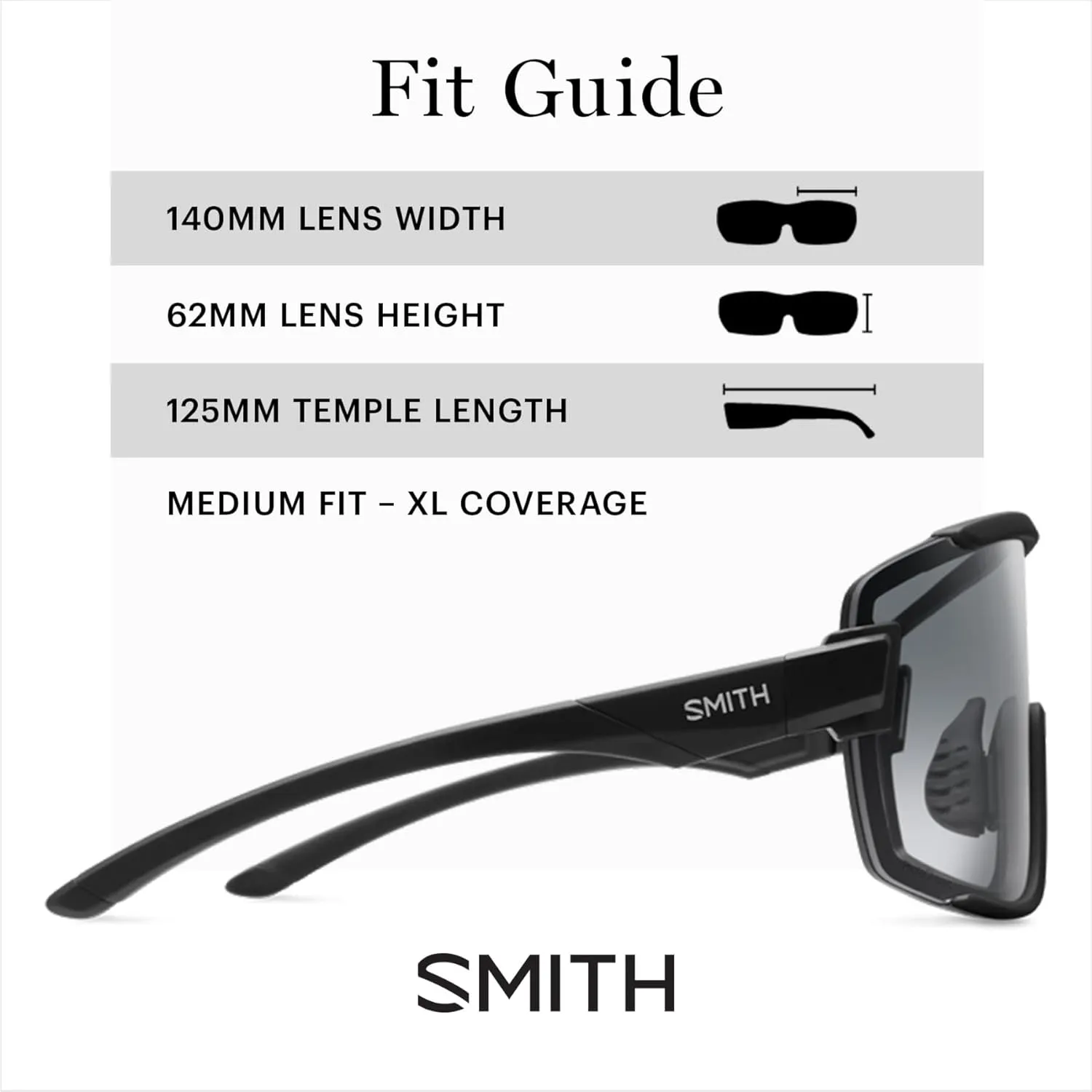 SMITH Wildcat Sunglasses with ChromaPop Shield Lens  Performance Sports Sunglasses for Biking & More  For Men & Women