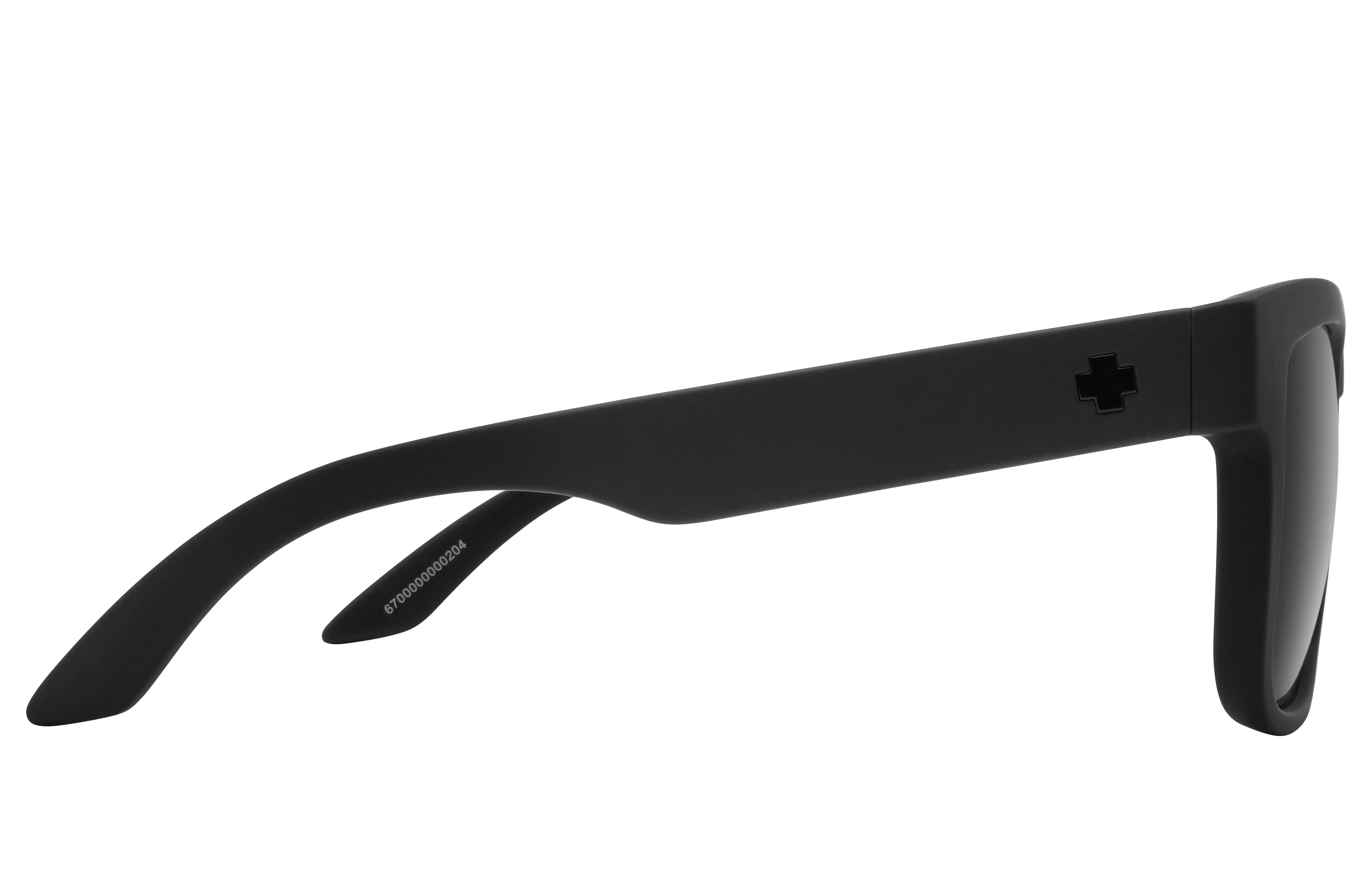 SPY Discord Soft Matte Black - Happy Boost Black Mirror Polarized Sunglasses