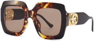 Stainless Steel Oversized Sunglasses For Men Rimless Polycarbonate Polarized Sun Glasses