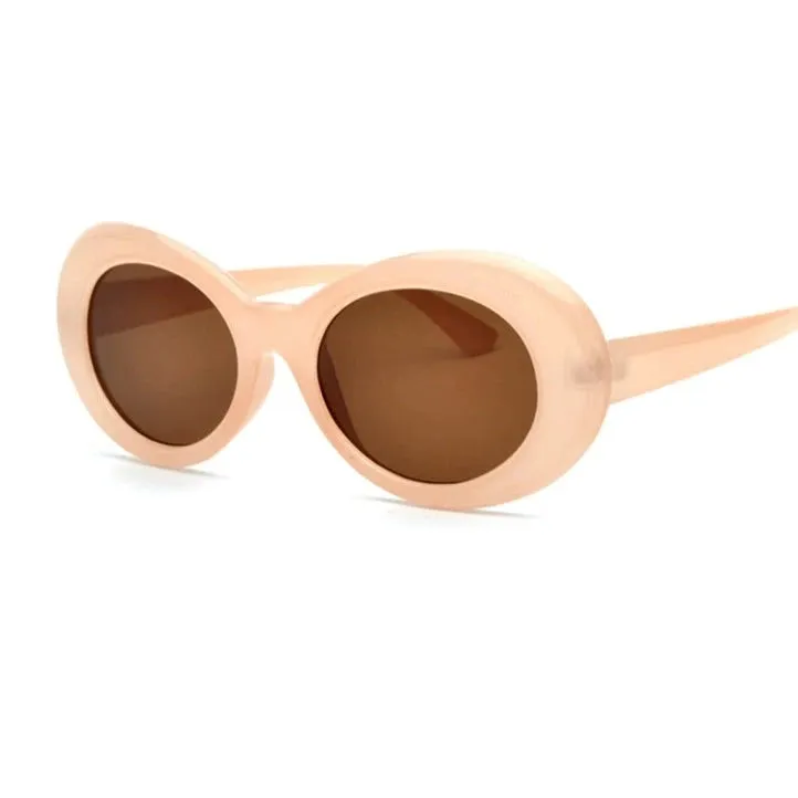 Sun Glasses Retro Oval Sunglasses