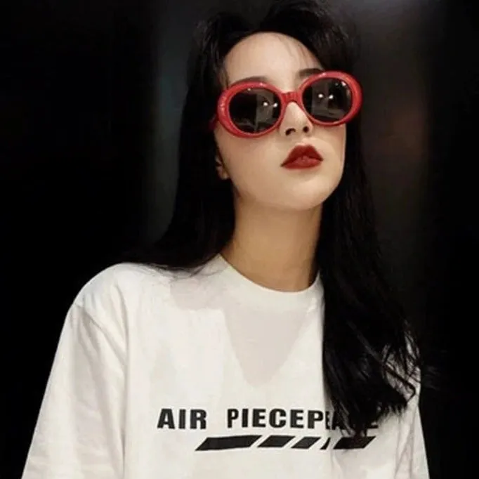 Sun Glasses Retro Oval Sunglasses