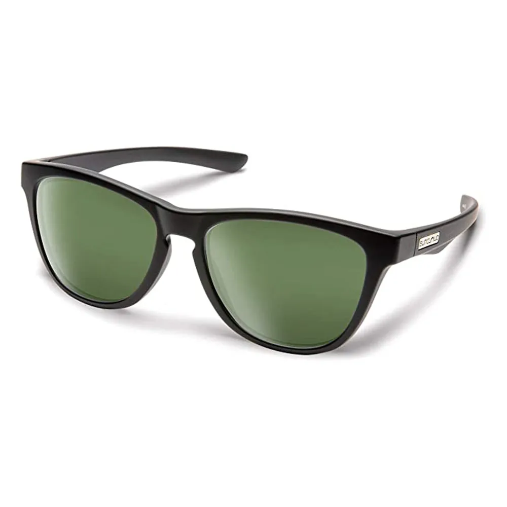 Suncloud Unisex Matte Black Frame Grey Green Lens Topsail Polarized Sunglasses - 20323100355K7