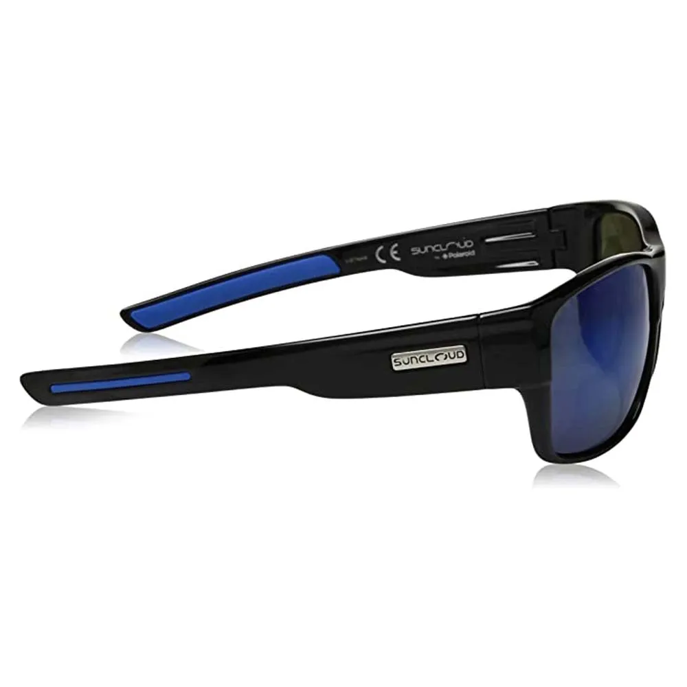 Suncloud Women's Black Frame Blue Mirror Lens Polarized Range Sunglasses - S-RNPPUMBK