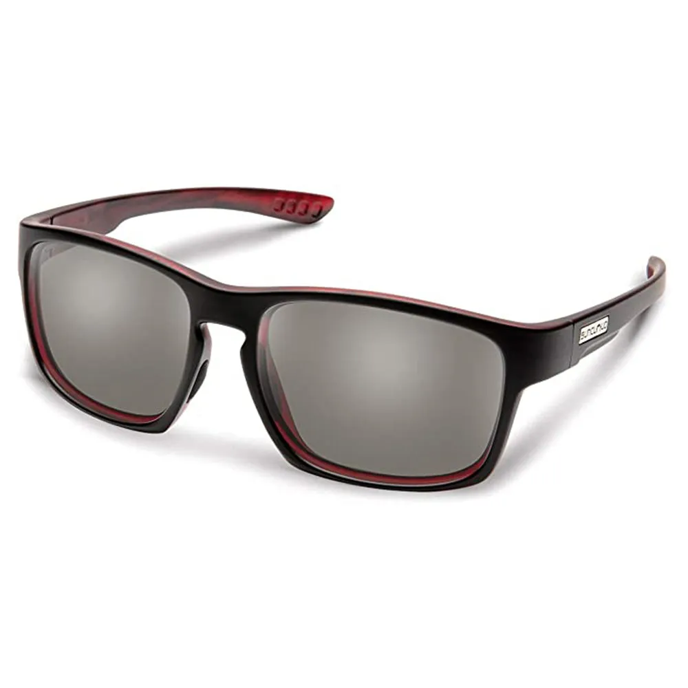 Suncloud Women's Burnished Red Frame Gray Lens Polarized Fairfield Sunglasses - 2032324ZU58M9