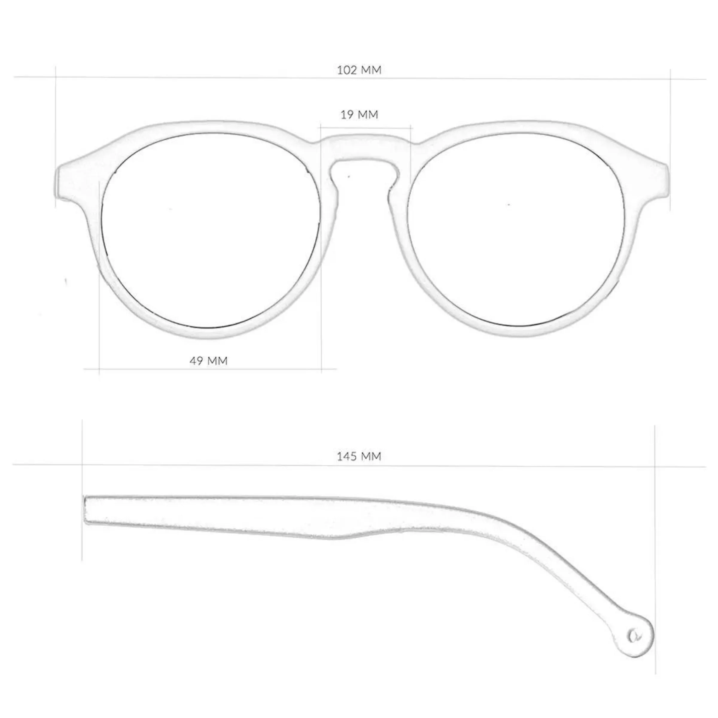 Sunglasses Pazo Recycled Rubber Black | Parafina