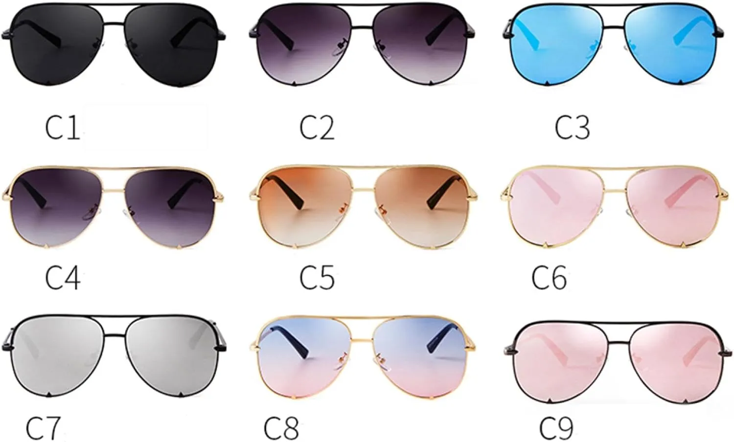 Sunglasses Vintage Women Shades Men Frame Sunglasses Uv400