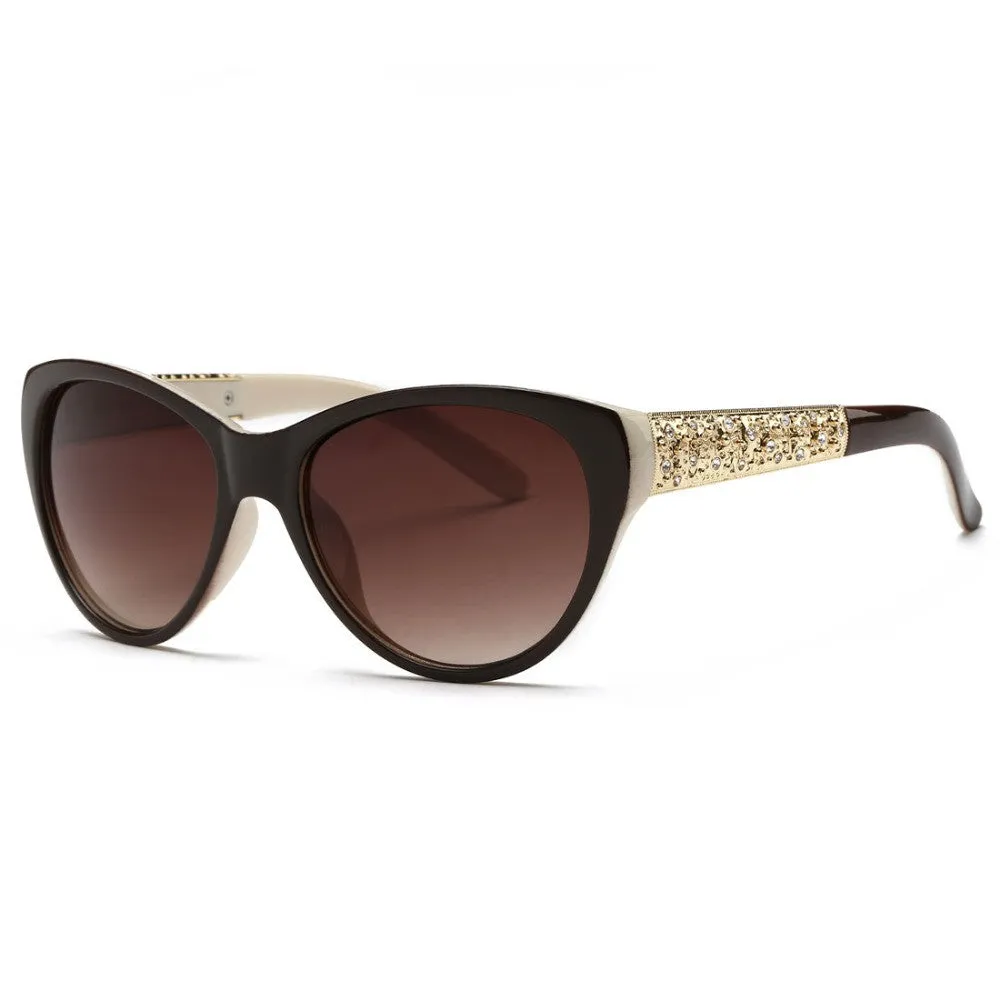 Sunglasses Women Cat Eye Acetate Frame Oval Lens Shades Classic Sun Glasses Original Brand Designer UV400