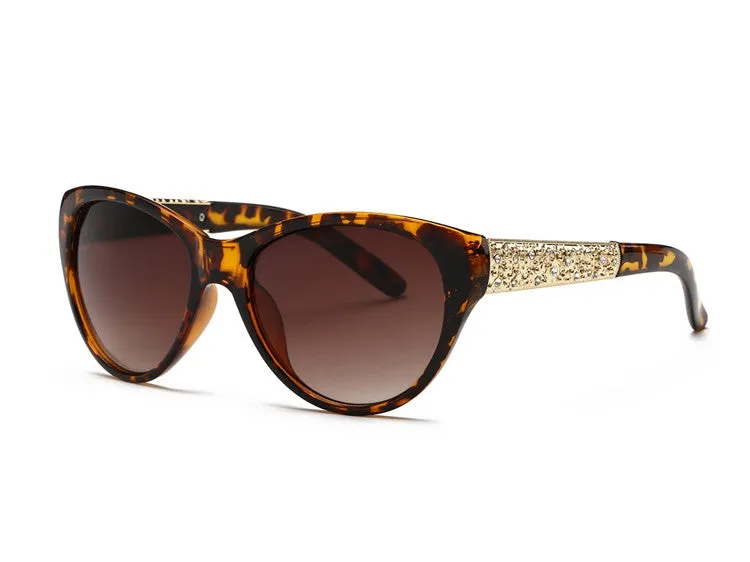 Sunglasses Women Cat Eye Acetate Frame Oval Lens Shades Classic Sun Glasses Original Brand Designer UV400