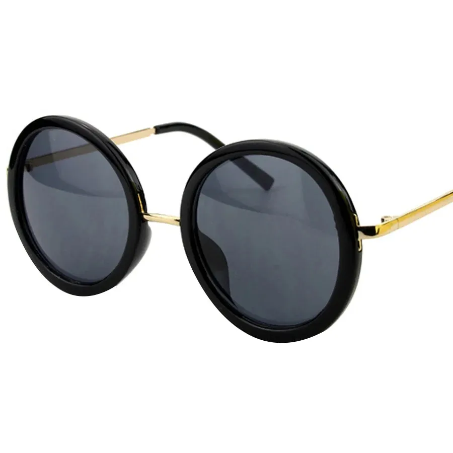 Sunglasses Women Men Round Luxury Retro Circle Frame 5 Colors