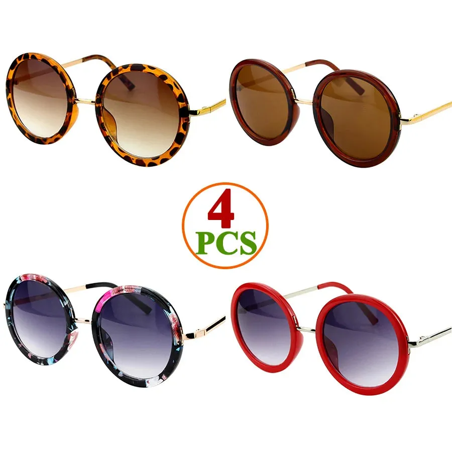 Sunglasses Women Men Round Luxury Retro Circle Frame 5 Colors