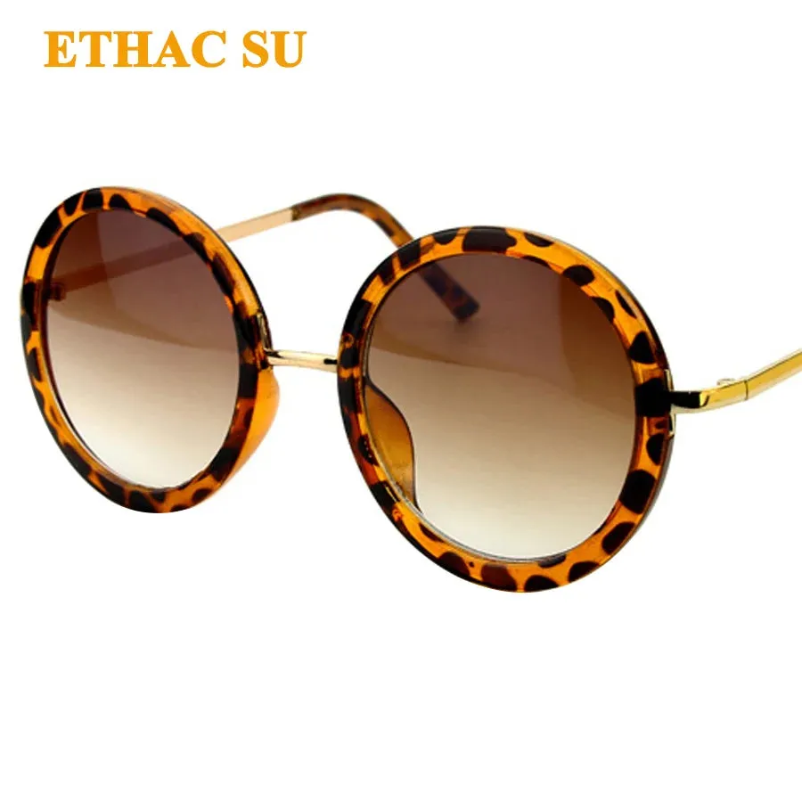 Sunglasses Women Men Round Luxury Retro Circle Frame 5 Colors