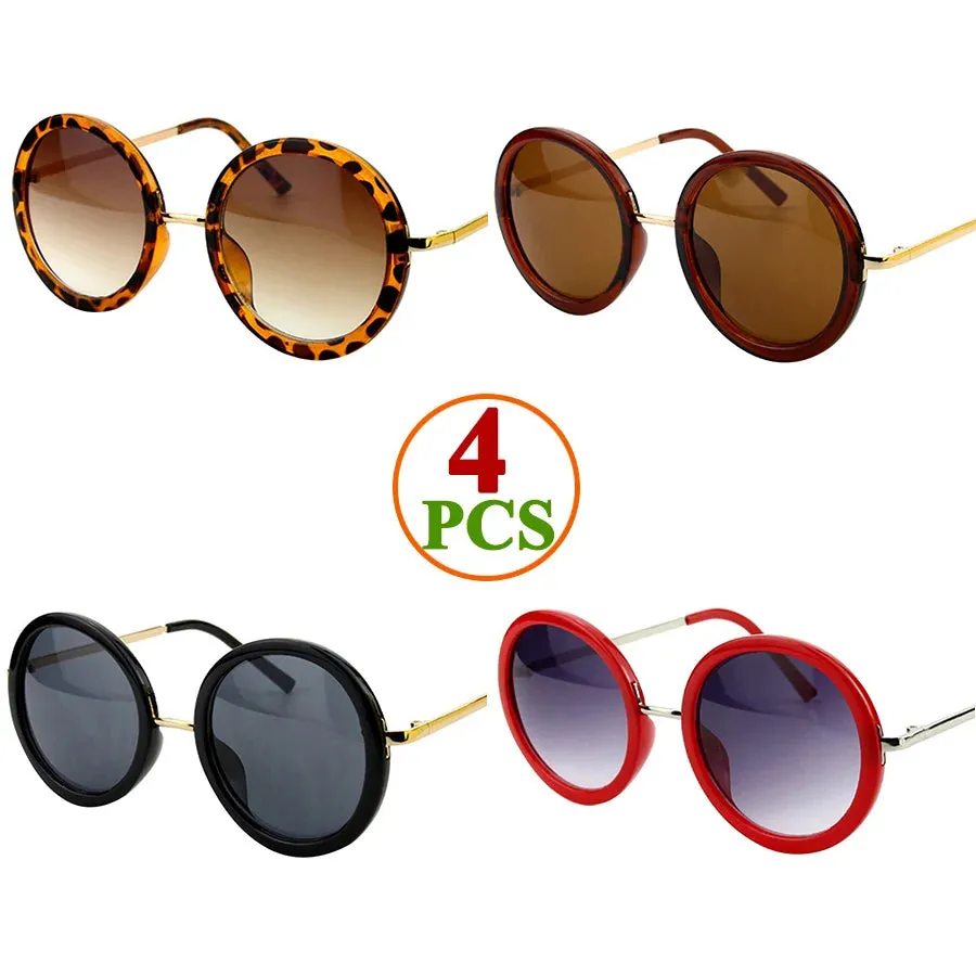 Sunglasses Women Men Round Luxury Retro Circle Frame 5 Colors