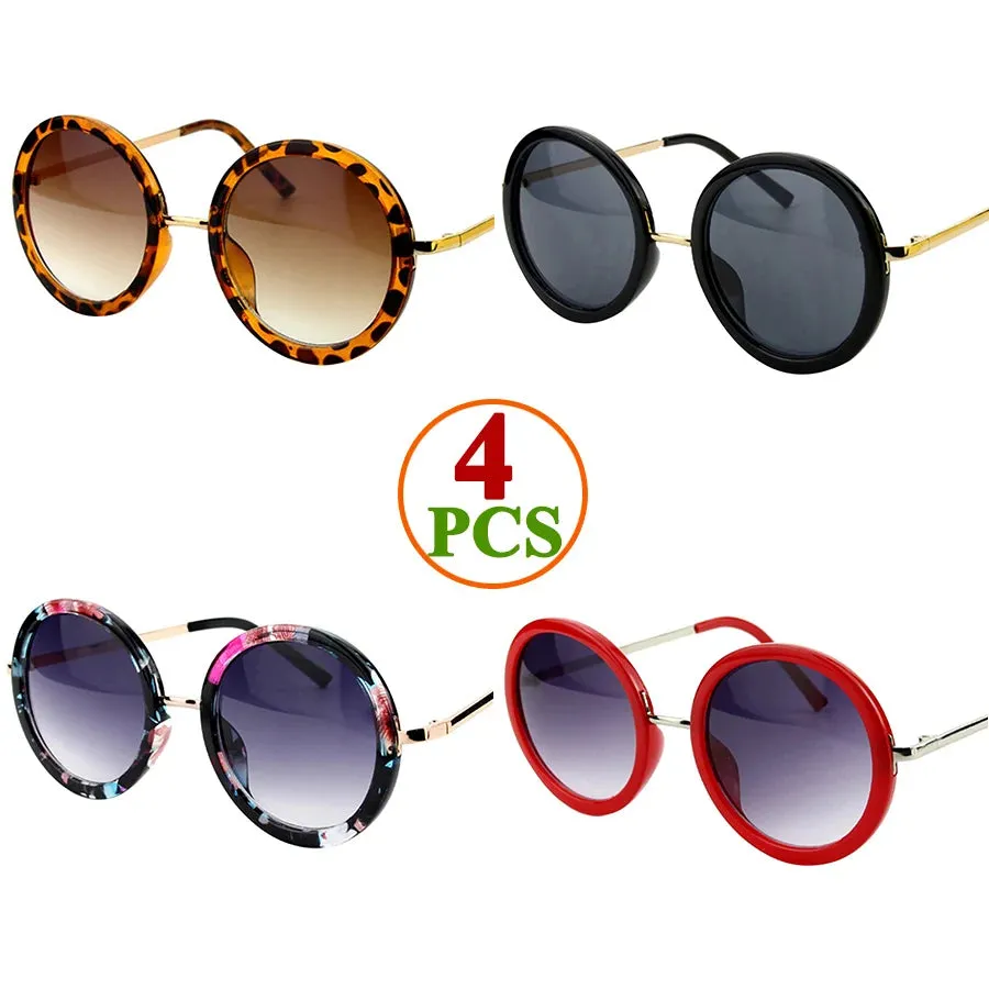 Sunglasses Women Men Round Luxury Retro Circle Frame 5 Colors