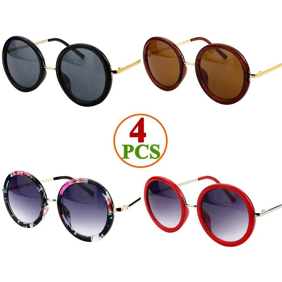 Sunglasses Women Men Round Luxury Retro Circle Frame 5 Colors