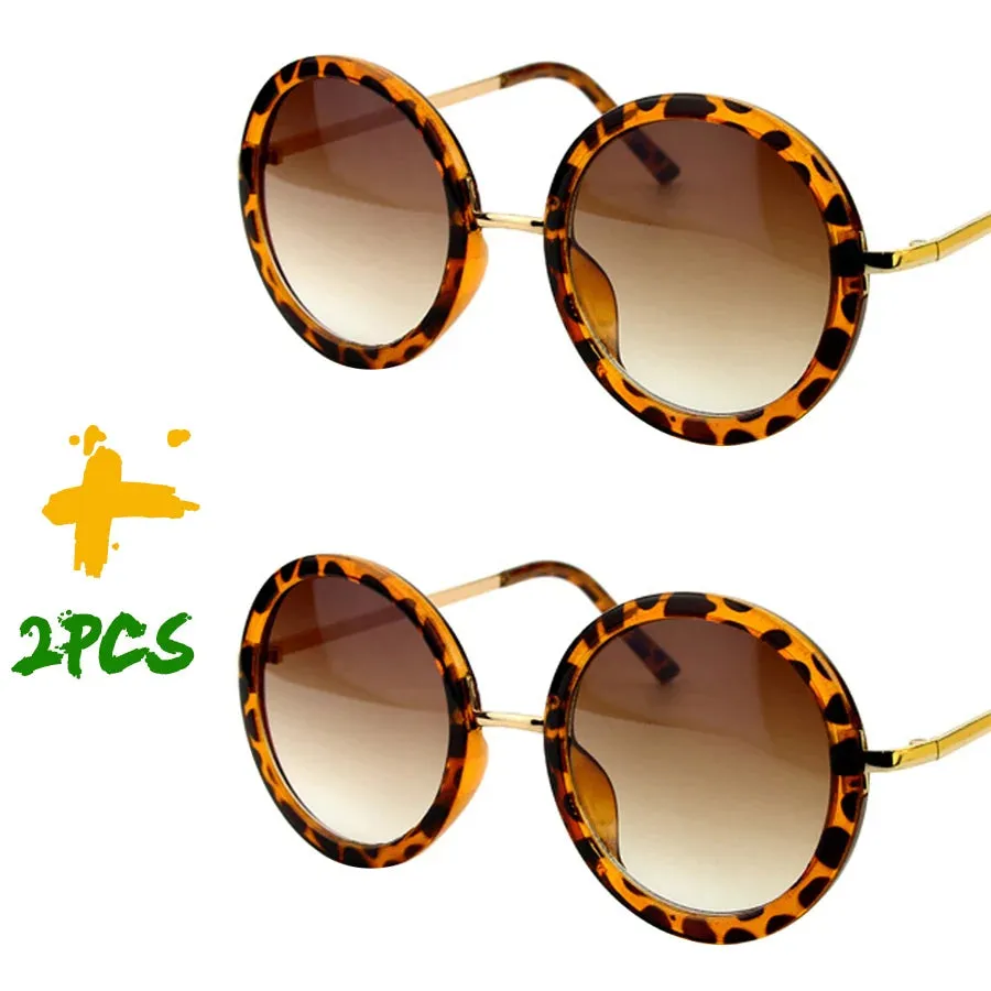 Sunglasses Women Men Round Luxury Retro Circle Frame 5 Colors