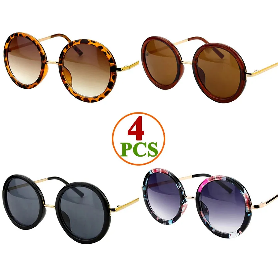 Sunglasses Women Men Round Luxury Retro Circle Frame 5 Colors