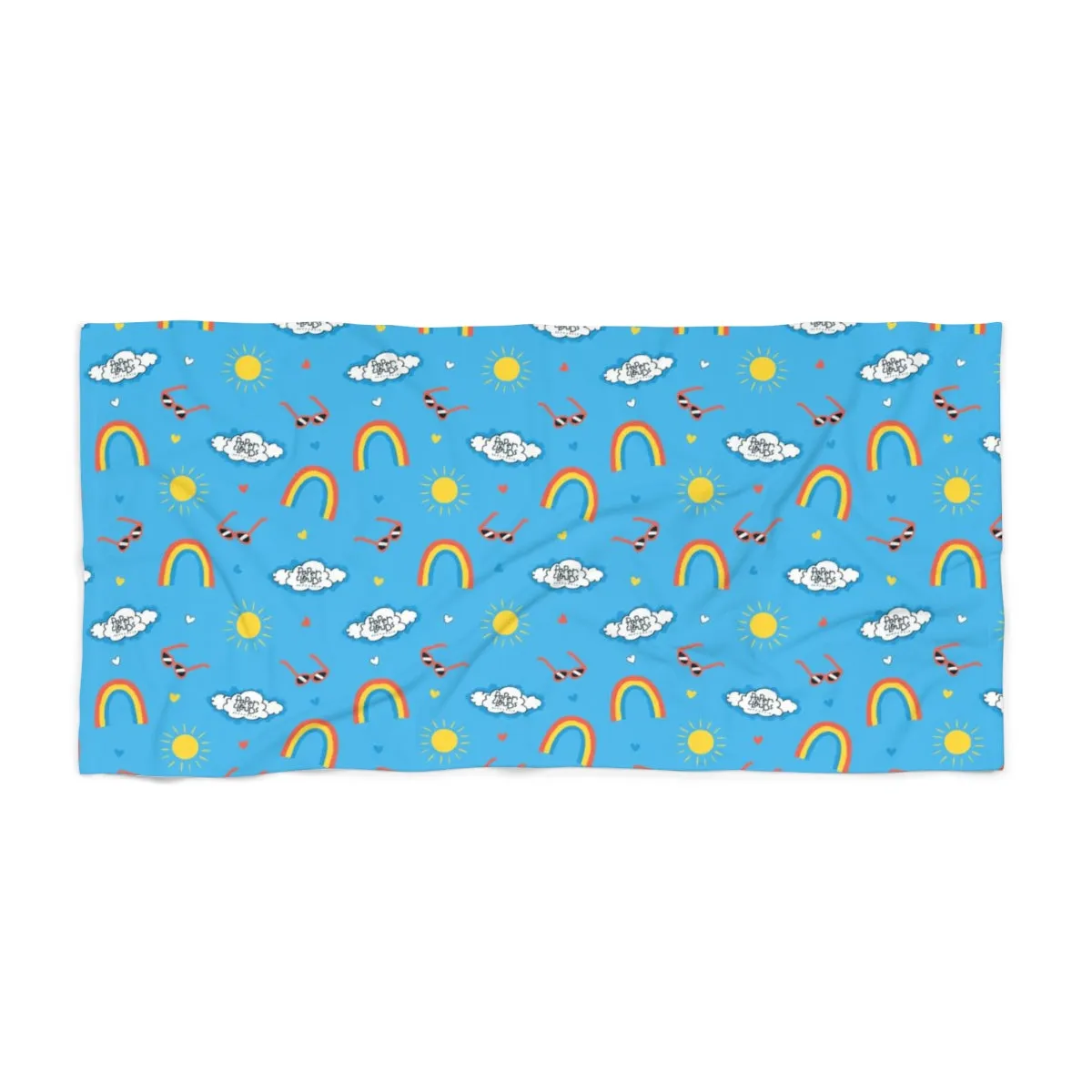 Sunshine and Rainbows Beach Towel