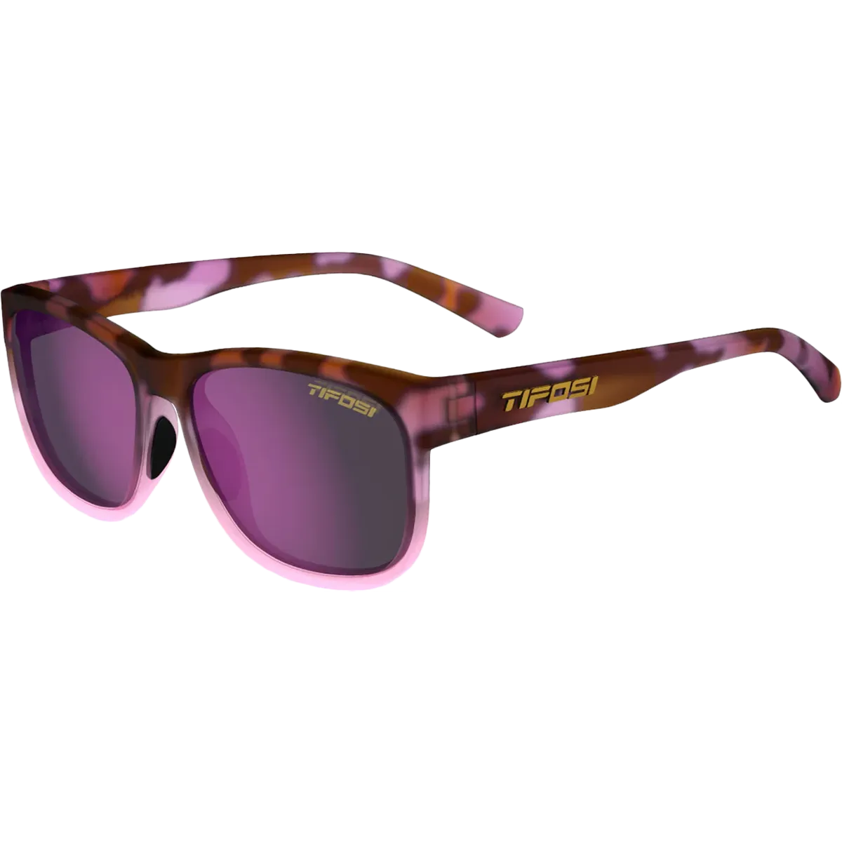 Swank XL Pink Tortoise/Smoke Rose Mirror