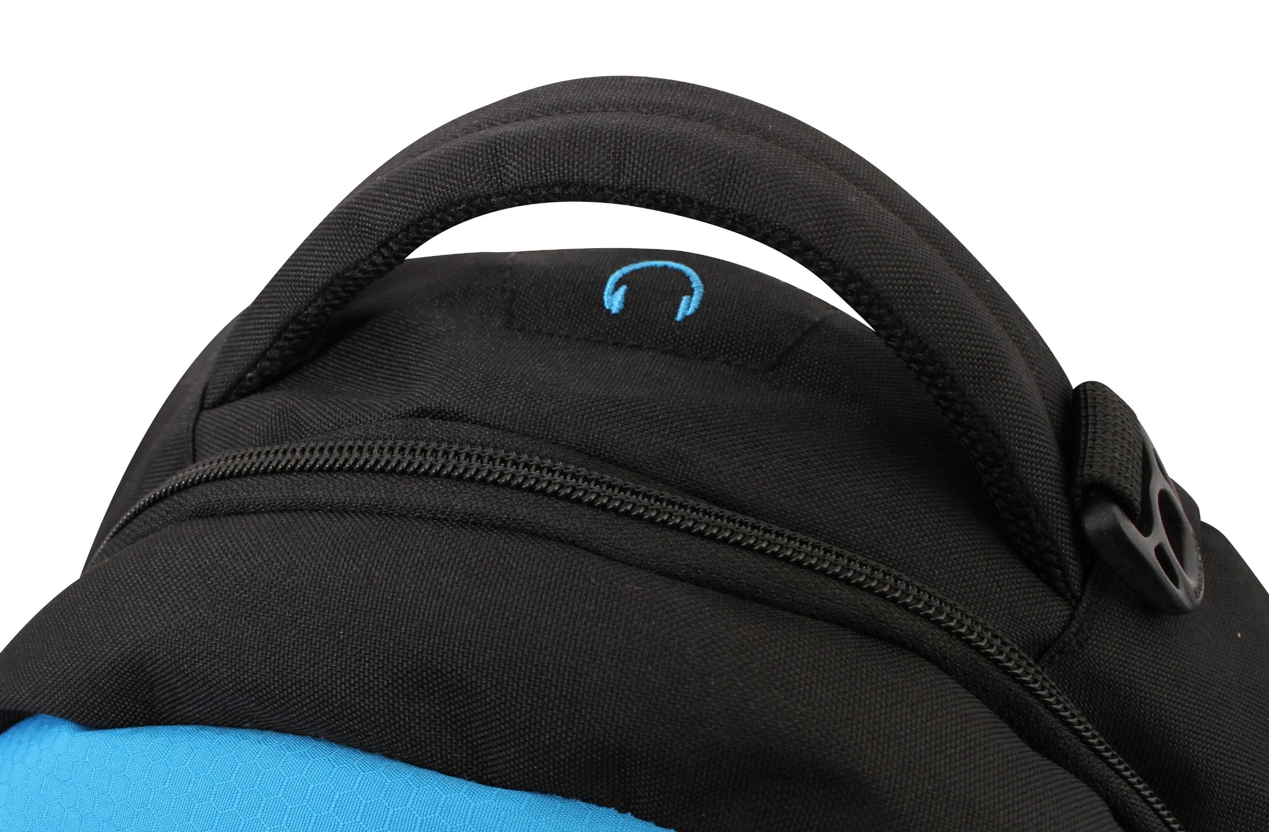 Swiss Gear SA3077 Black with Blue Lightweight Laptop Backpack - Fits Most 15 Inch Laptops and Tablets