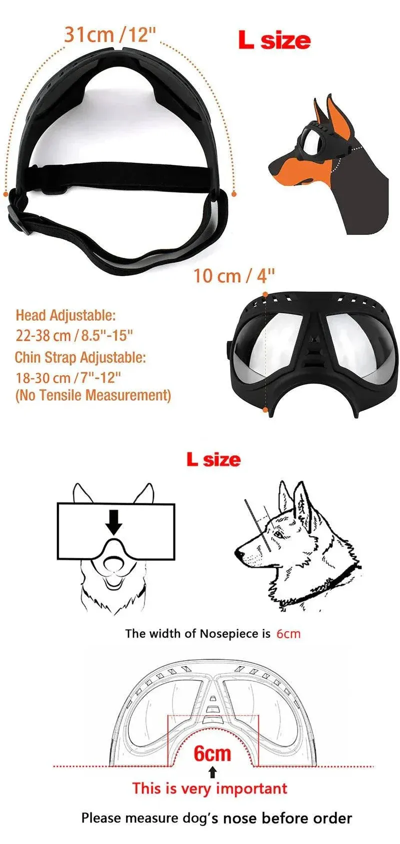 Tactical Dog Glasses