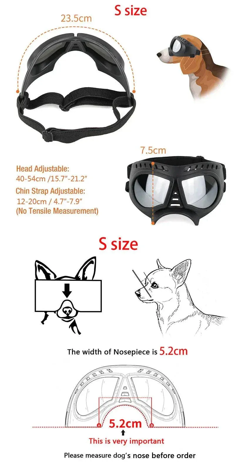 Tactical Dog Glasses