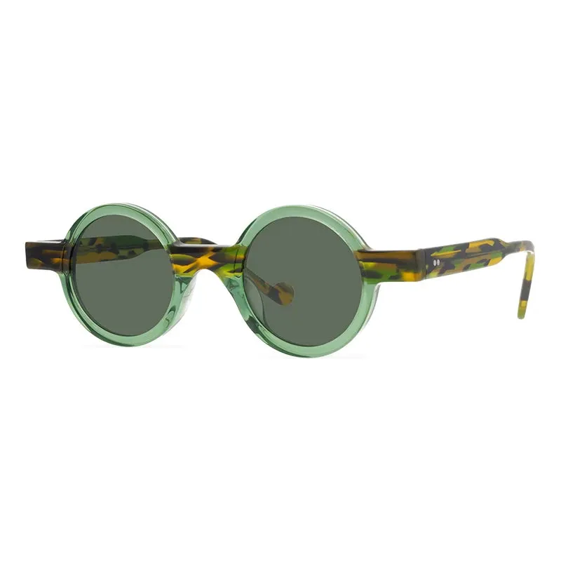 TEEK - Round Womens Colorblock Sunglasses