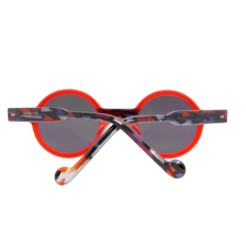 TEEK - Round Womens Colorblock Sunglasses