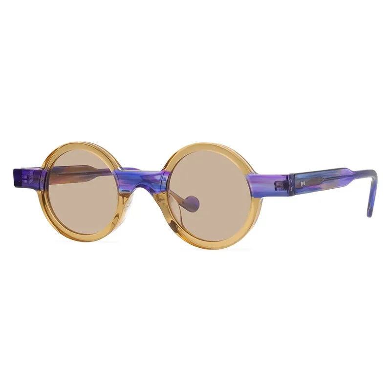 TEEK - Round Womens Colorblock Sunglasses