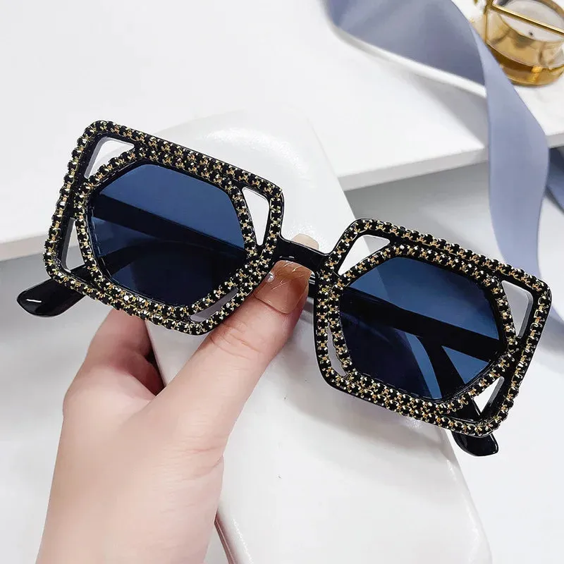 TEEK - Square Lux Double Down Diamond Sunglasses