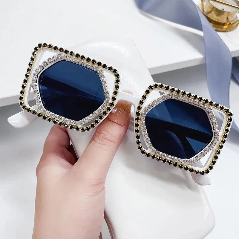 TEEK - Square Lux Double Down Diamond Sunglasses