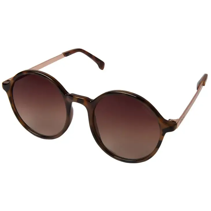The Madison Tortoise Rose Gold Sunglasses by Komono