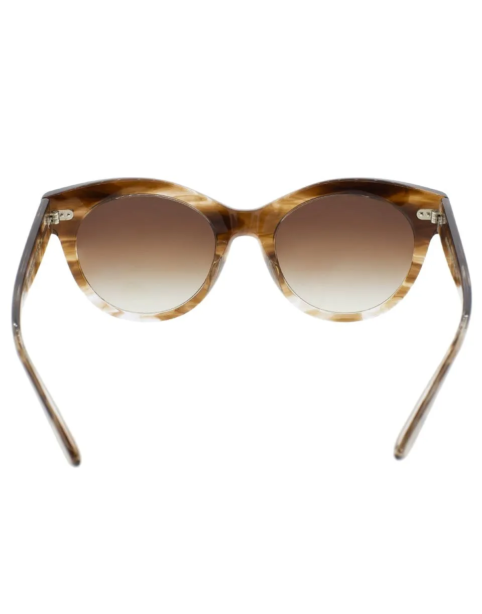 The Row Georgica Brick Sunglasses