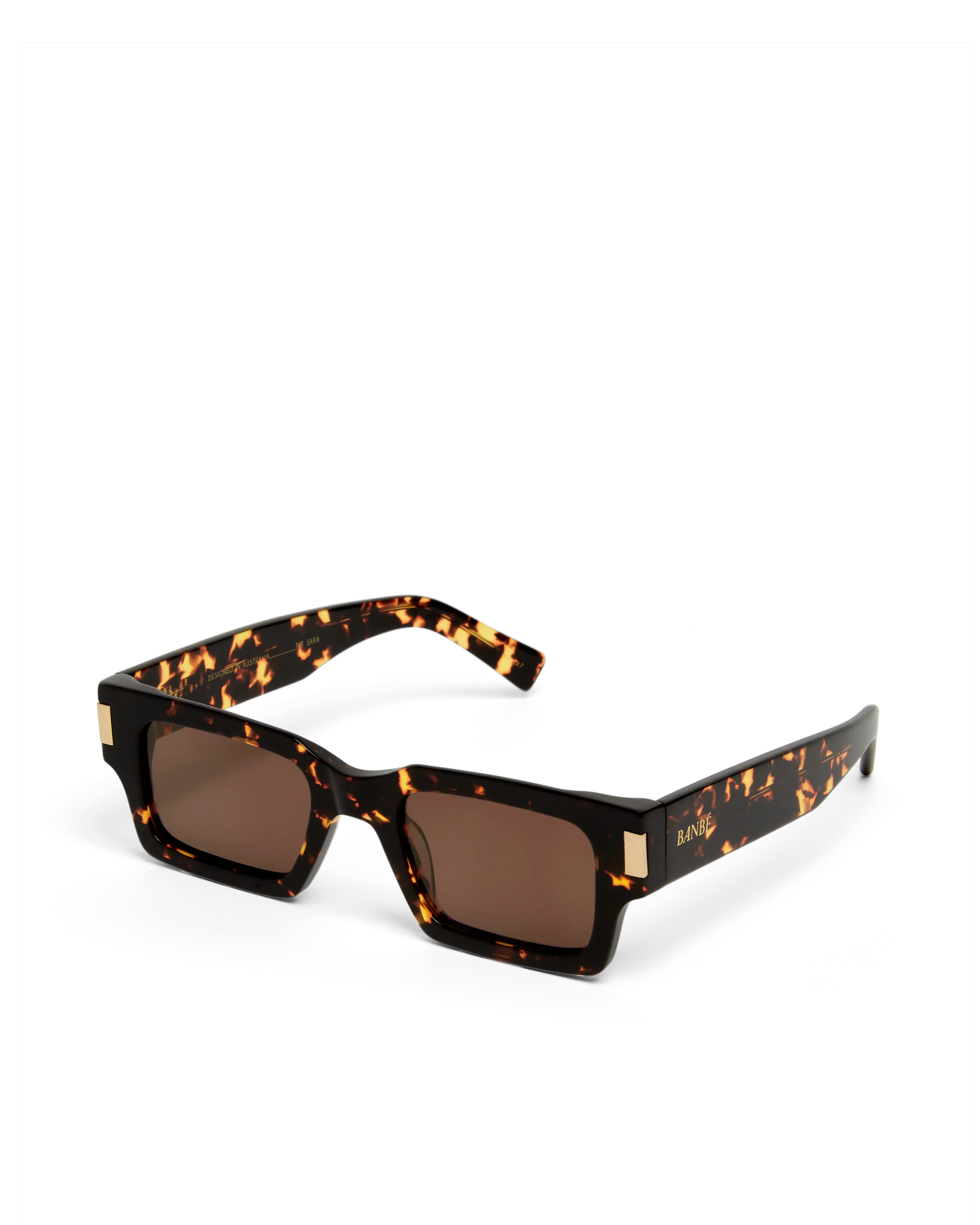 The Sara Sunglasses - Amber Tort - Auburn