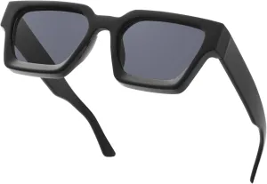 Thick Square Frame Sunglasses for Women Men Retro Chunky Rectangle Sun Glasses Fashion Black Shades