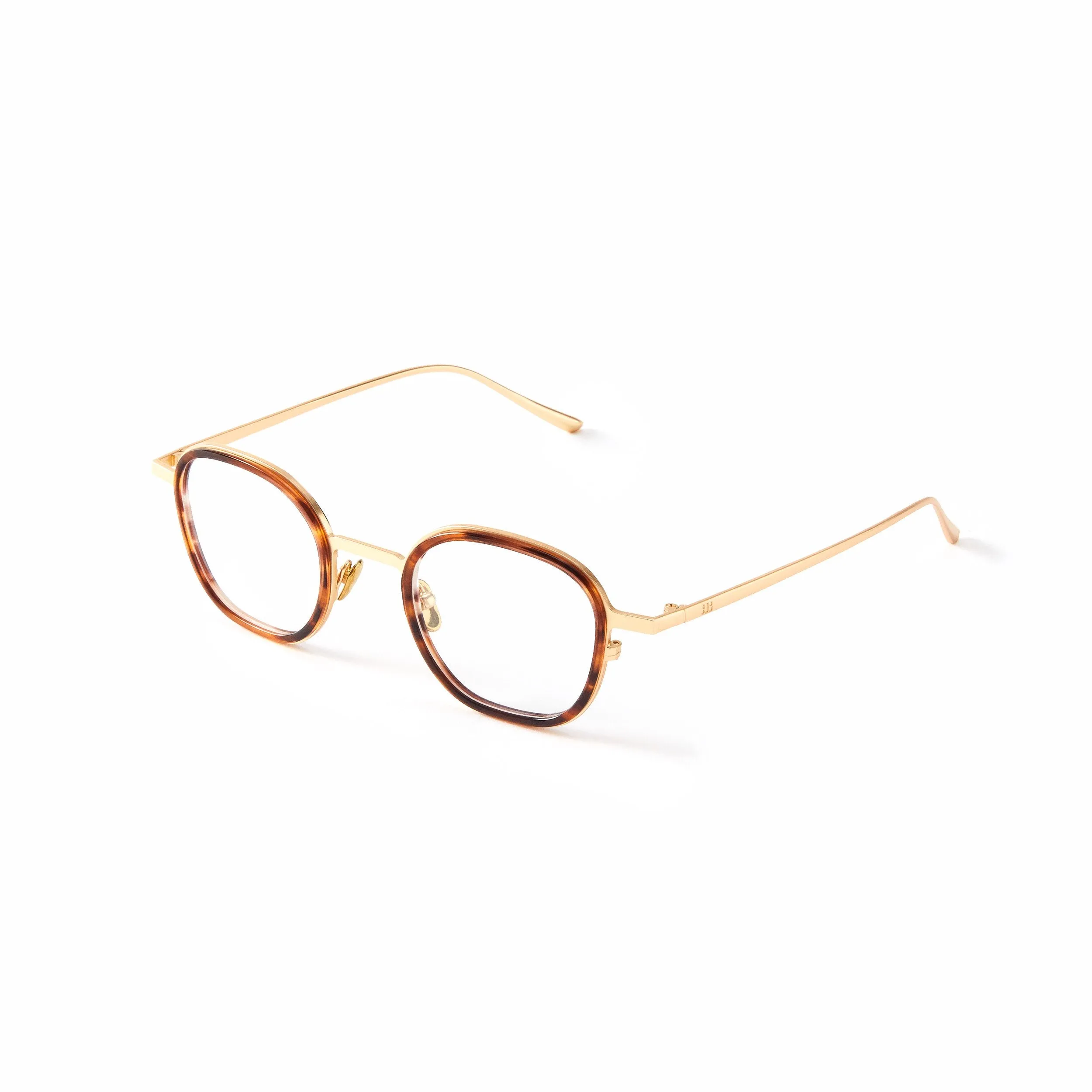Thierry Blue Light Brown Marble & Mat Gold