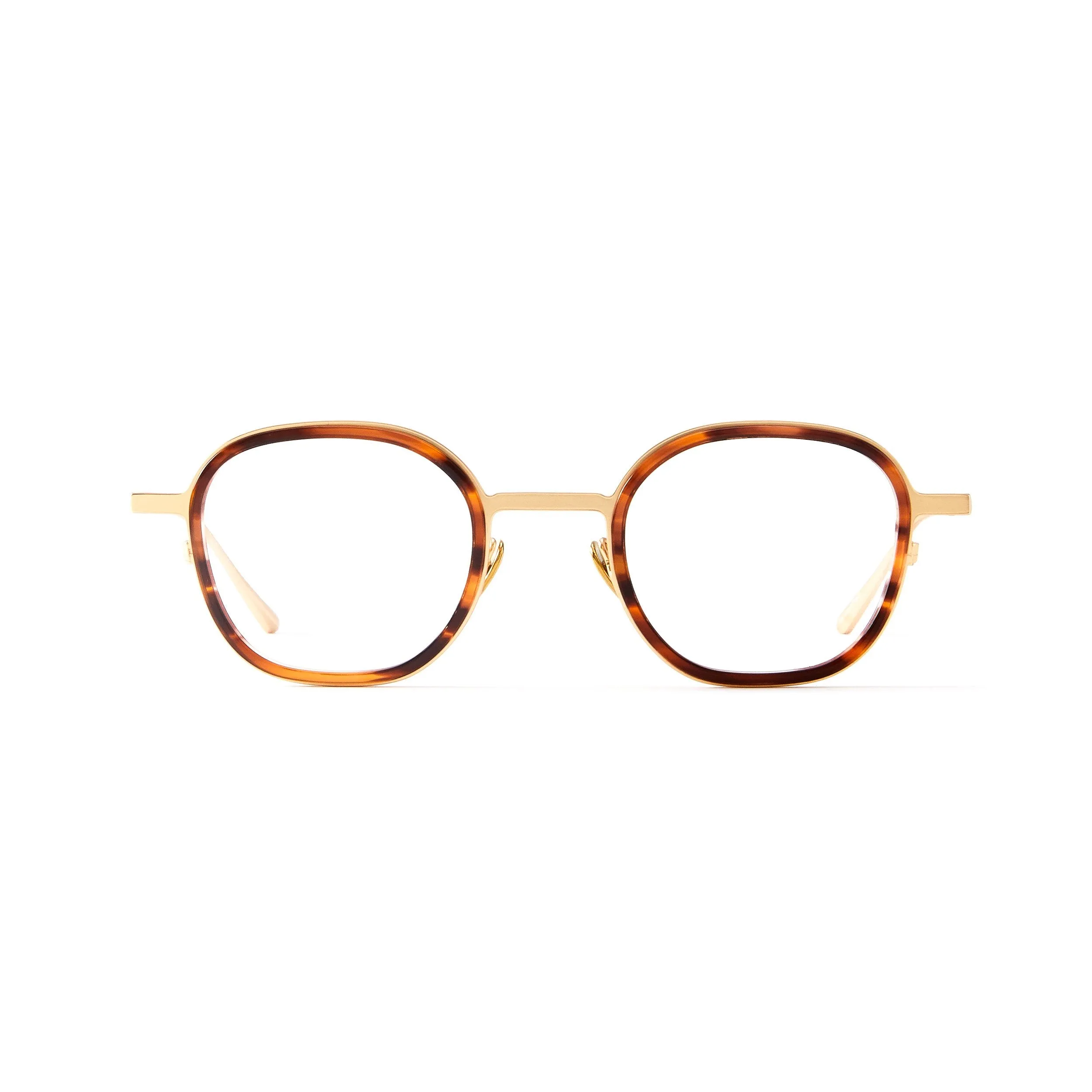 Thierry Blue Light Brown Marble & Mat Gold