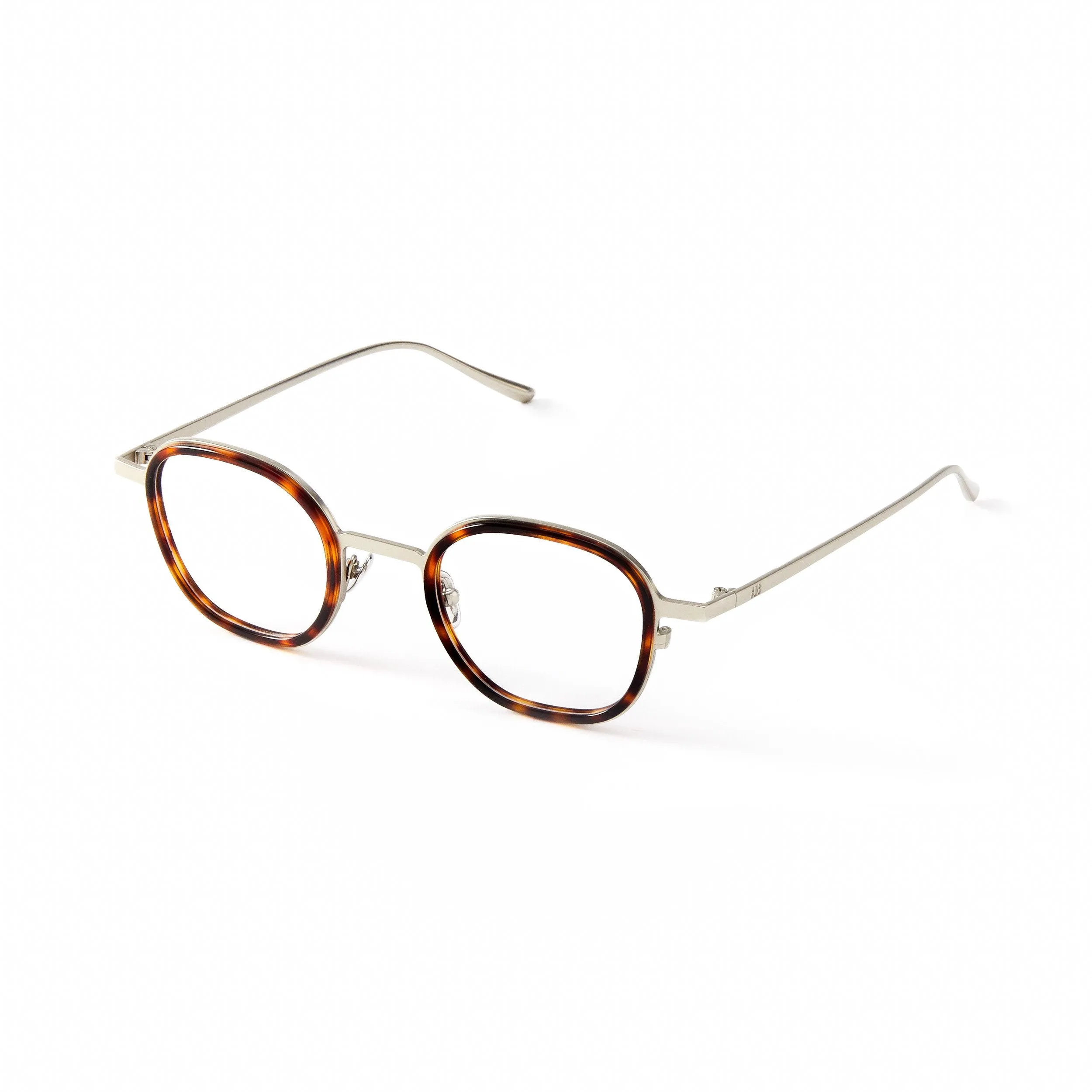 Thierry Blue Light Tortoise & Mat Silver