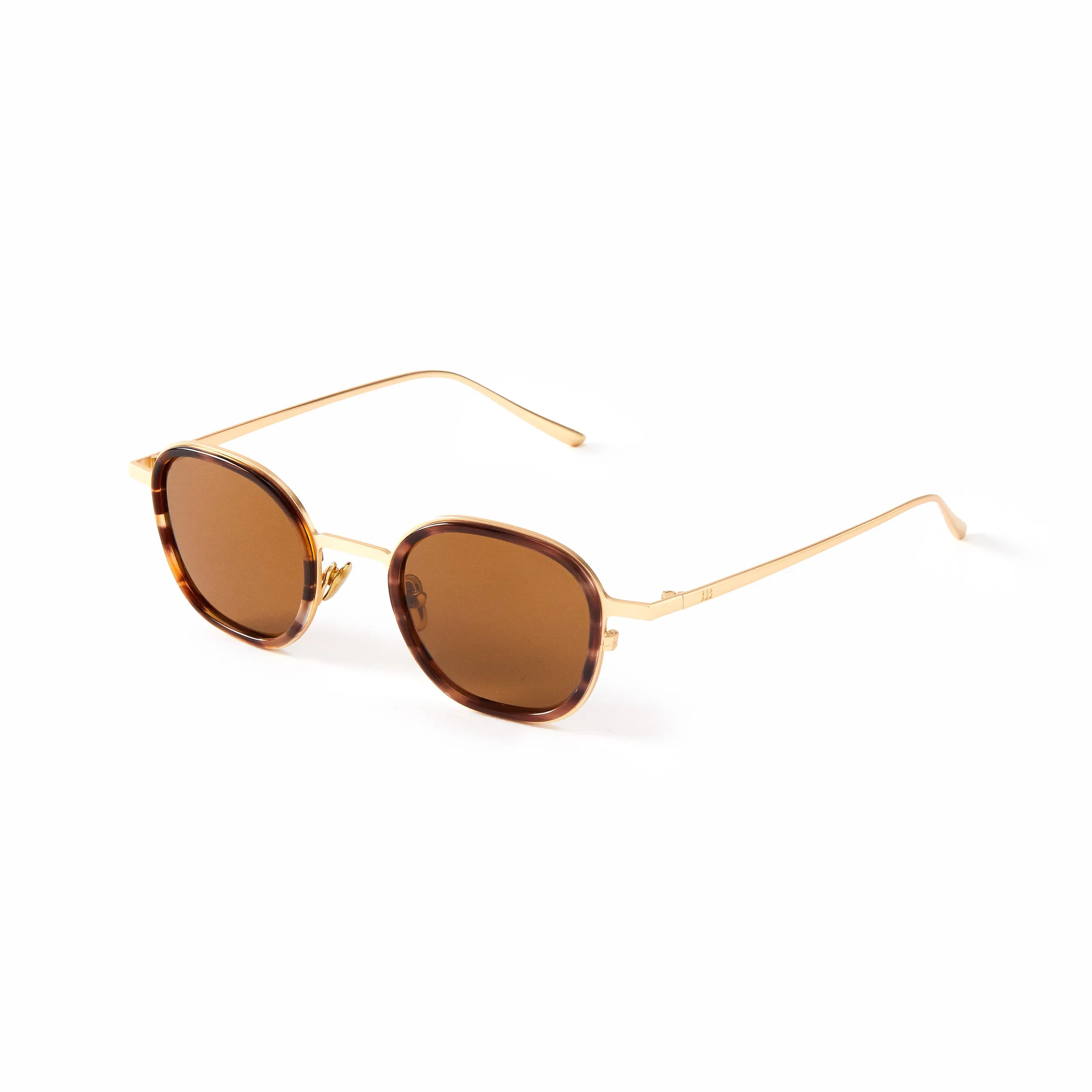 Thierry Sun Brown Marble & Mat Gold