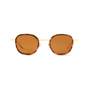 Thierry Sun Brown Marble & Mat Gold
