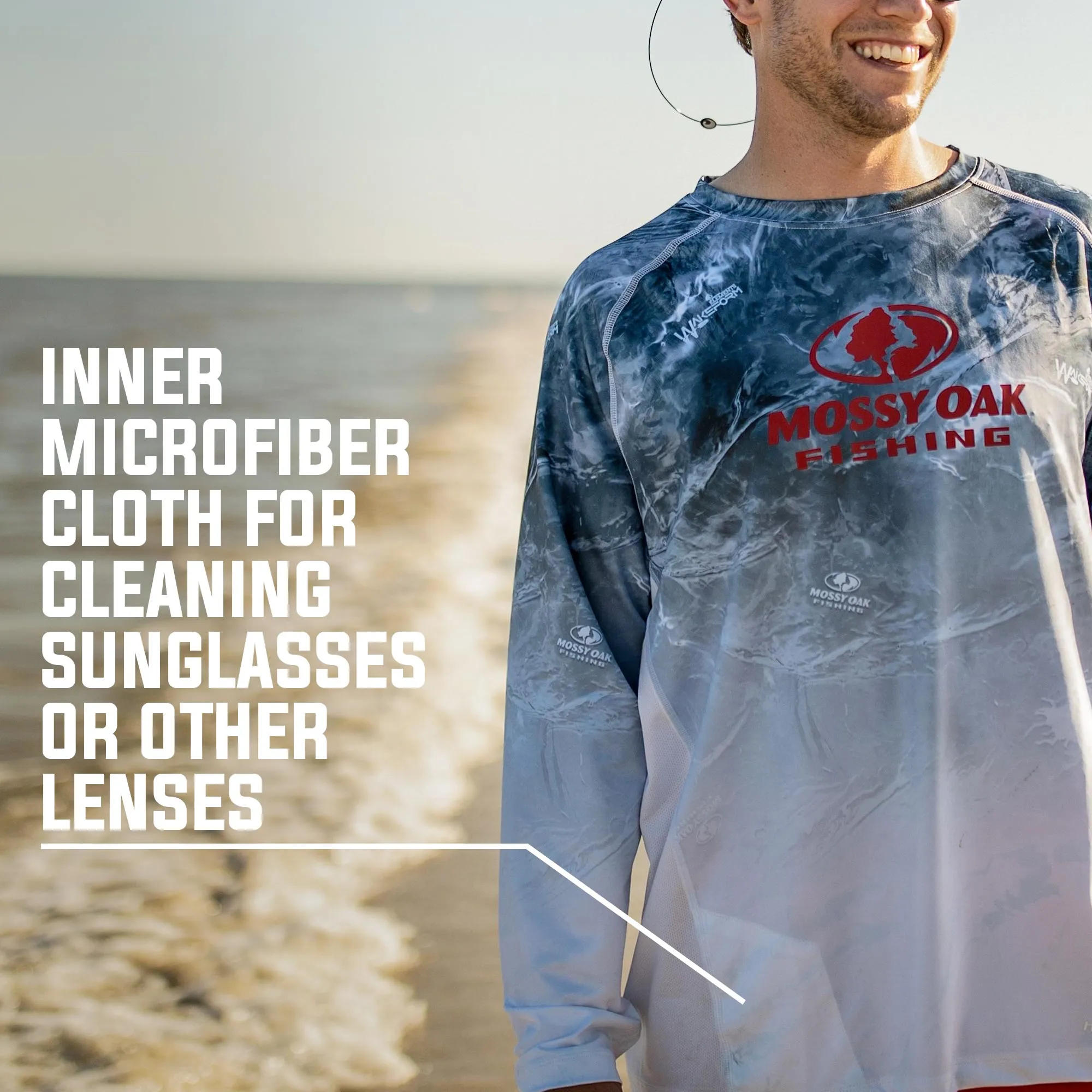 Tidal Breeze Red, White & Blue Long Sleeve Shirt