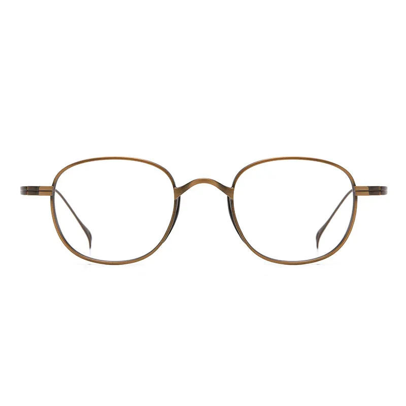 Titanium Vintage Oval Eyeglasses Frames ST8016