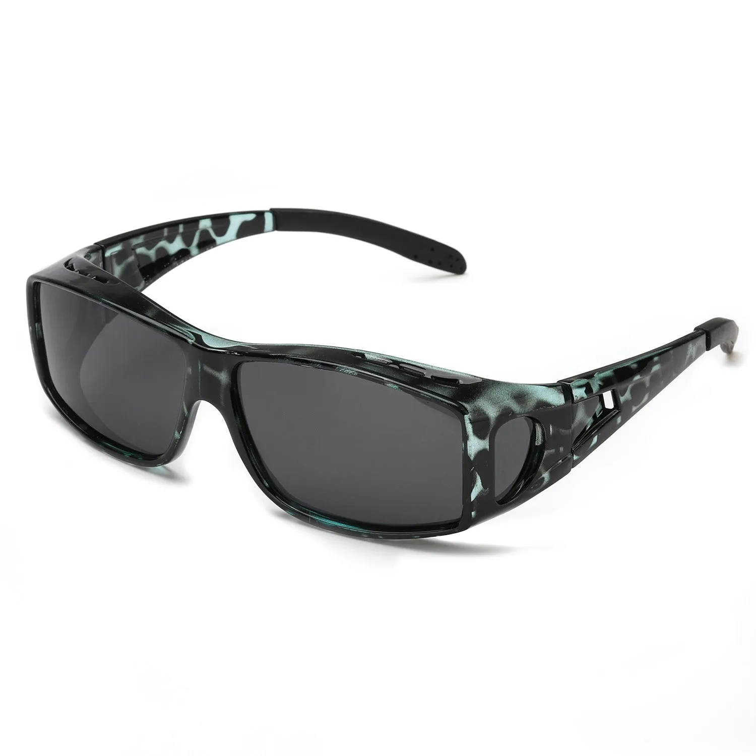 TJUTR HD Anti Glare Polarized Wrap Around Sunglasses