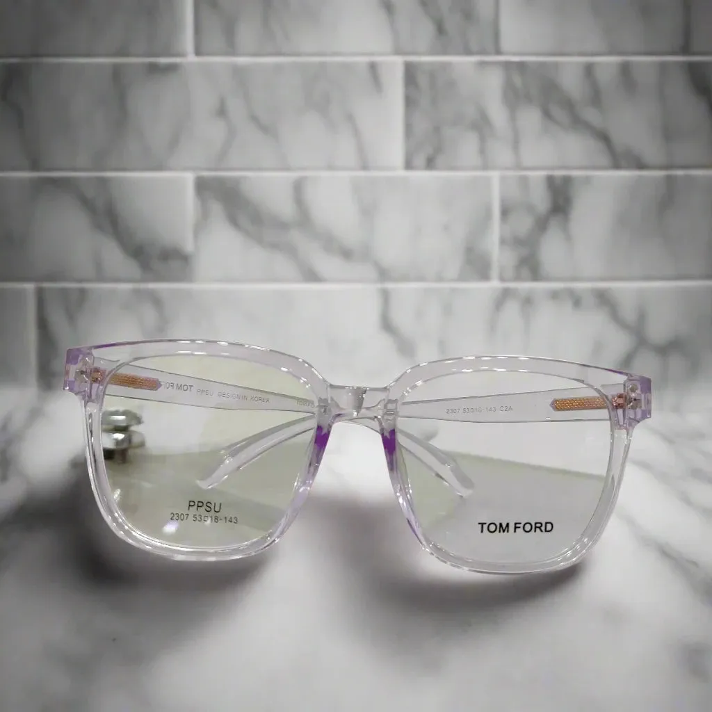 Tom Ford Glasses First Copy | Transparent Pink Frame for Girls