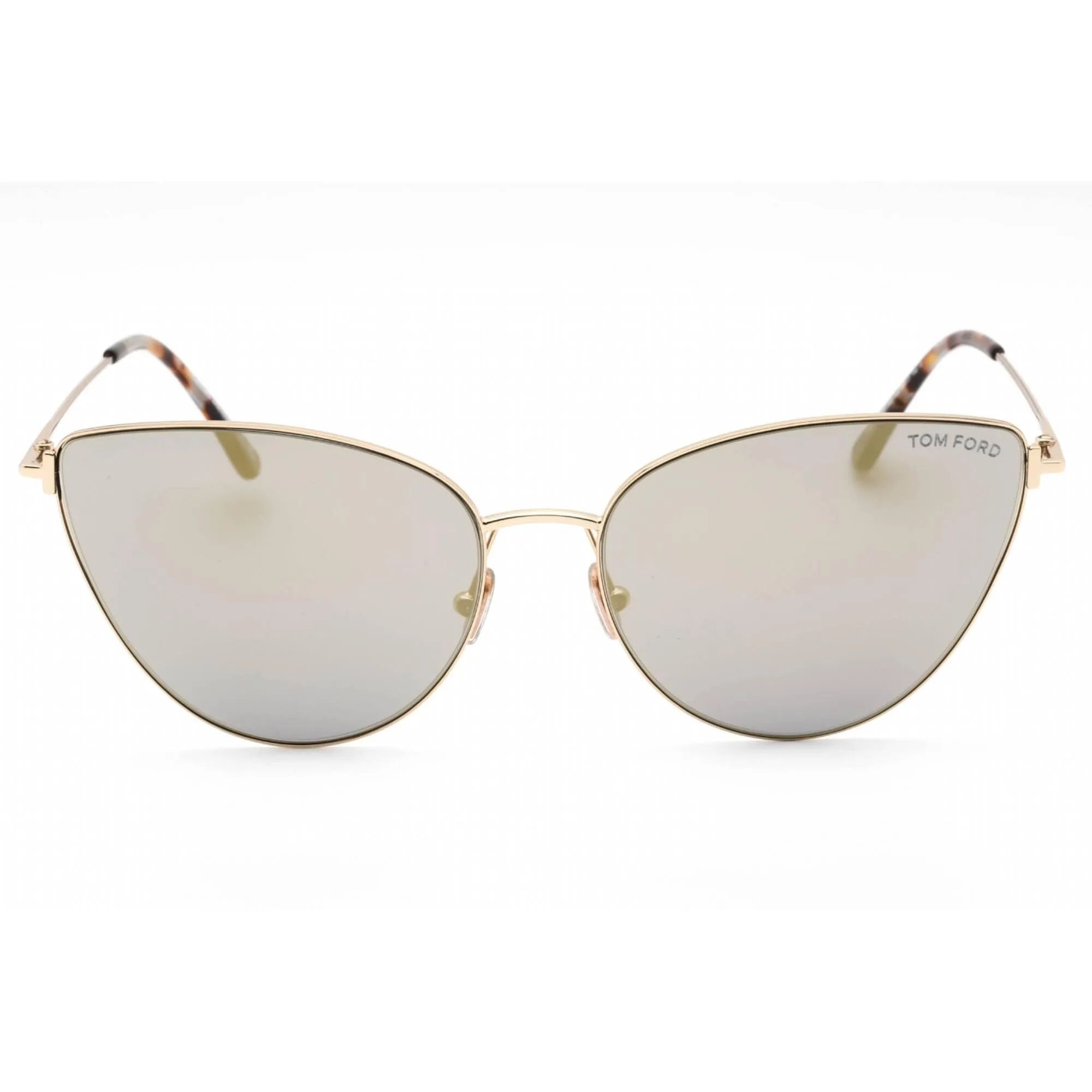 Tom Ford Women's Sunglasses - Gold Metal Full Rim Cat Eye Mirrored Frame | FT1005 32C