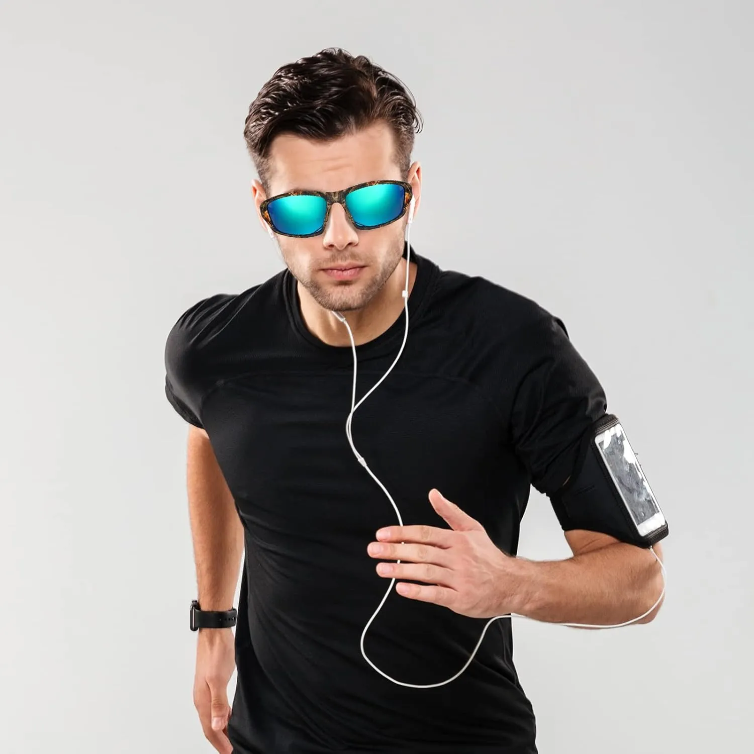 TOODOO 4 Pairs Men Polarized Sunglasses with UV Protection Driving Glasses Sports for Sport Outdoor Activities