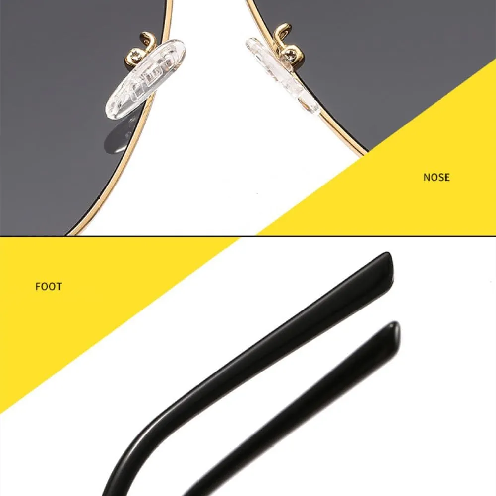 Trend Ciassic Retro Metal Frame Sunglasses For Women Men Vintage Double Bridge Unisex Shades UV400
