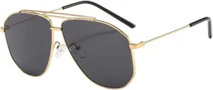 Trend Ciassic Retro Metal Frame Sunglasses For Women Men Vintage Double Bridge Unisex Shades UV400