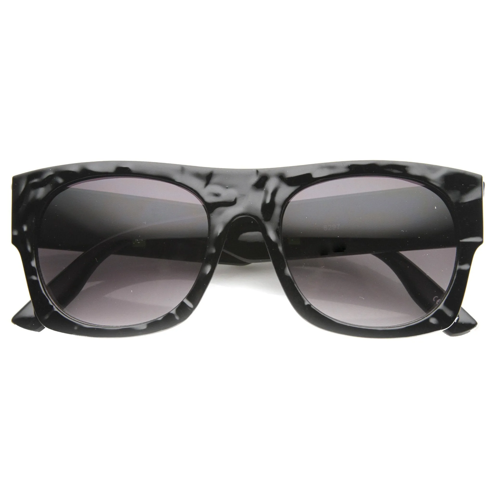 Unique Flat Top Textured Sunglasses 9865
