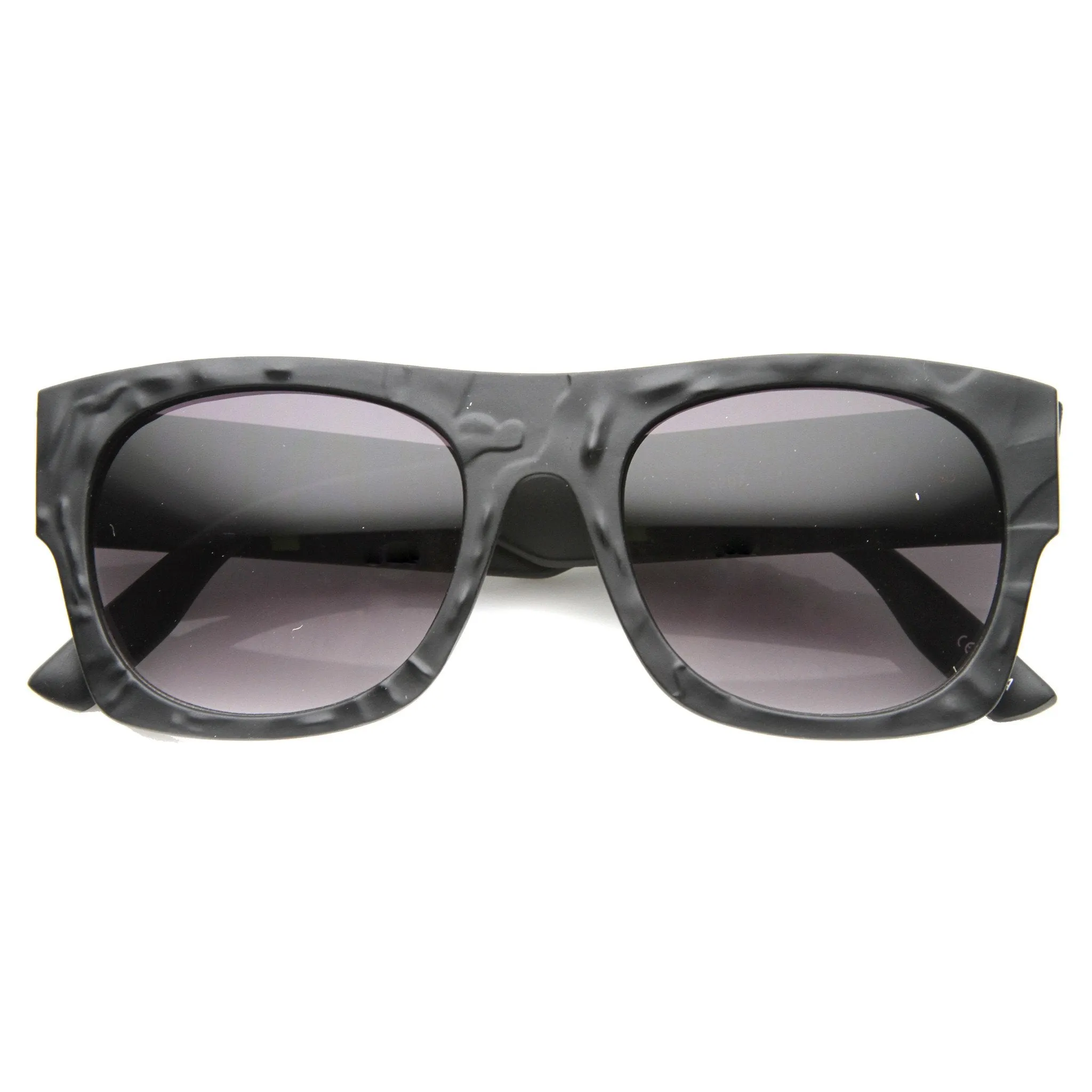 Unique Flat Top Textured Sunglasses 9865